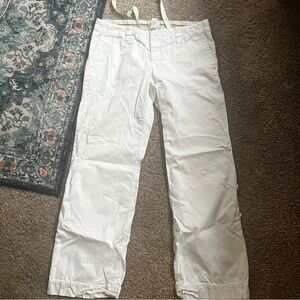 American Eagle Outfitters White Cotton Pants SZ10